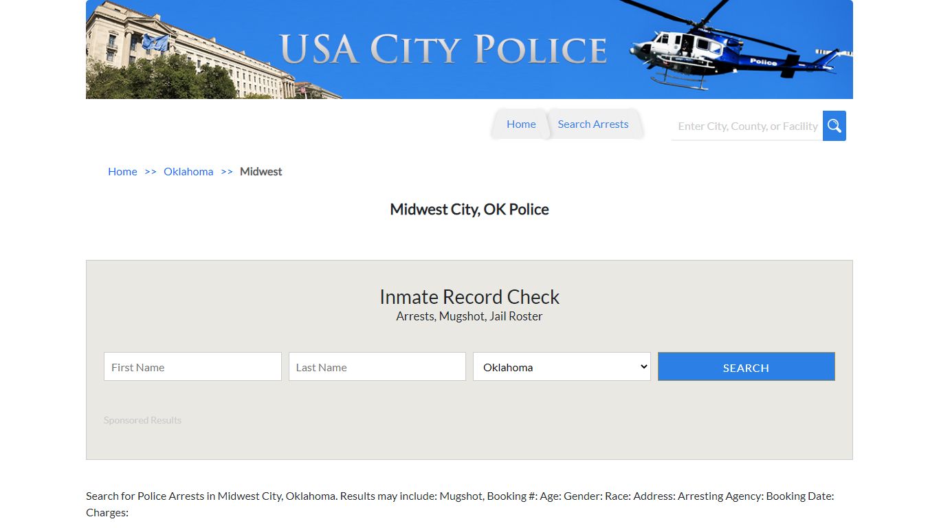 Midwest City, OK Police | Jail Records